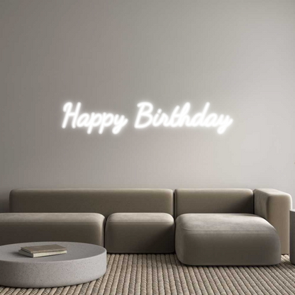 Custom Neon: Happy Birthday