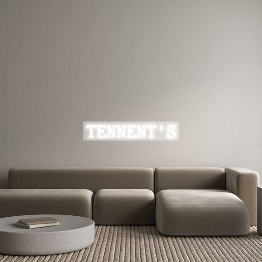Custom Neon: TENNENT'S