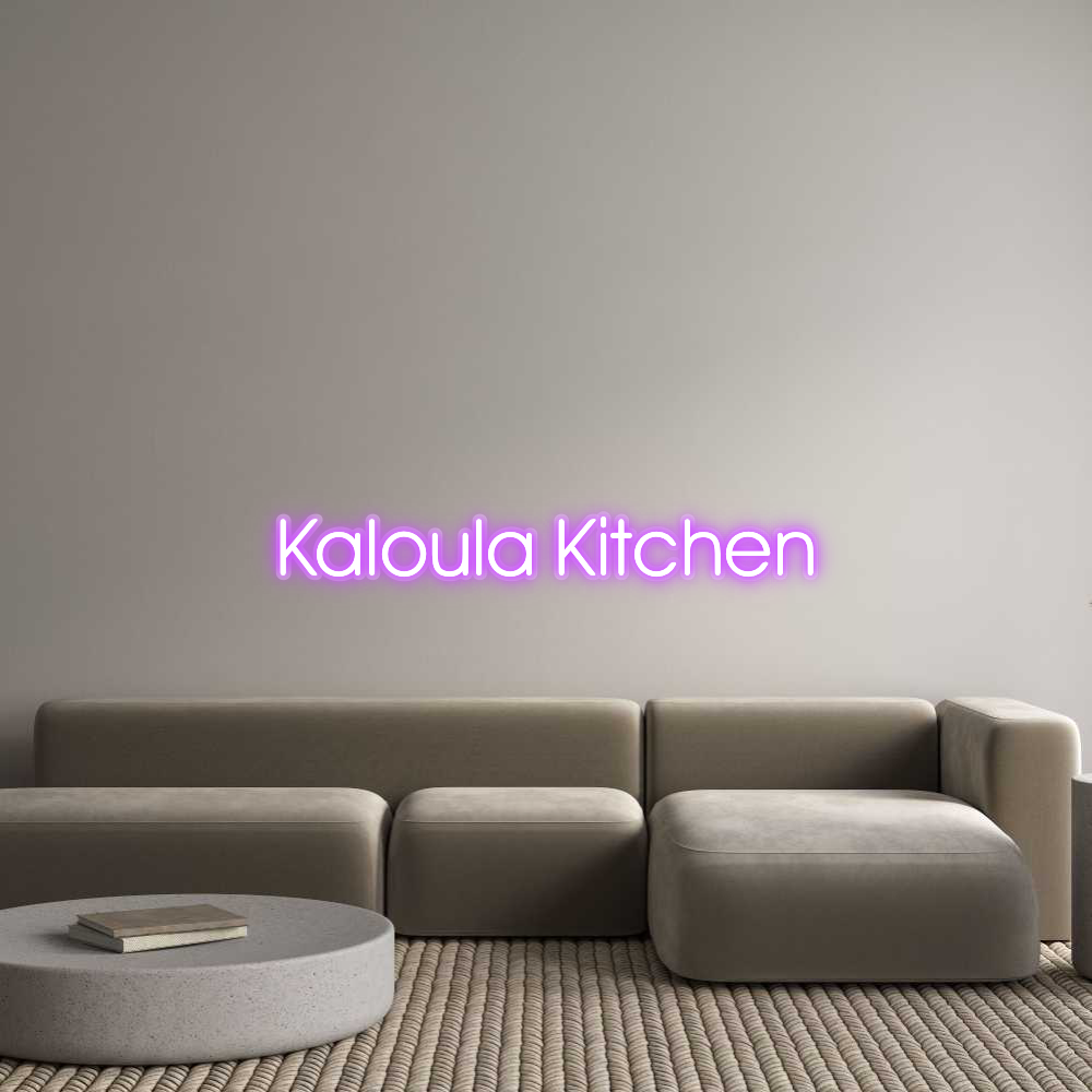 Custom Neon: Kaloula Kitchen