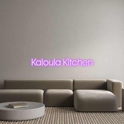 Custom Neon: Kaloula Kitchen