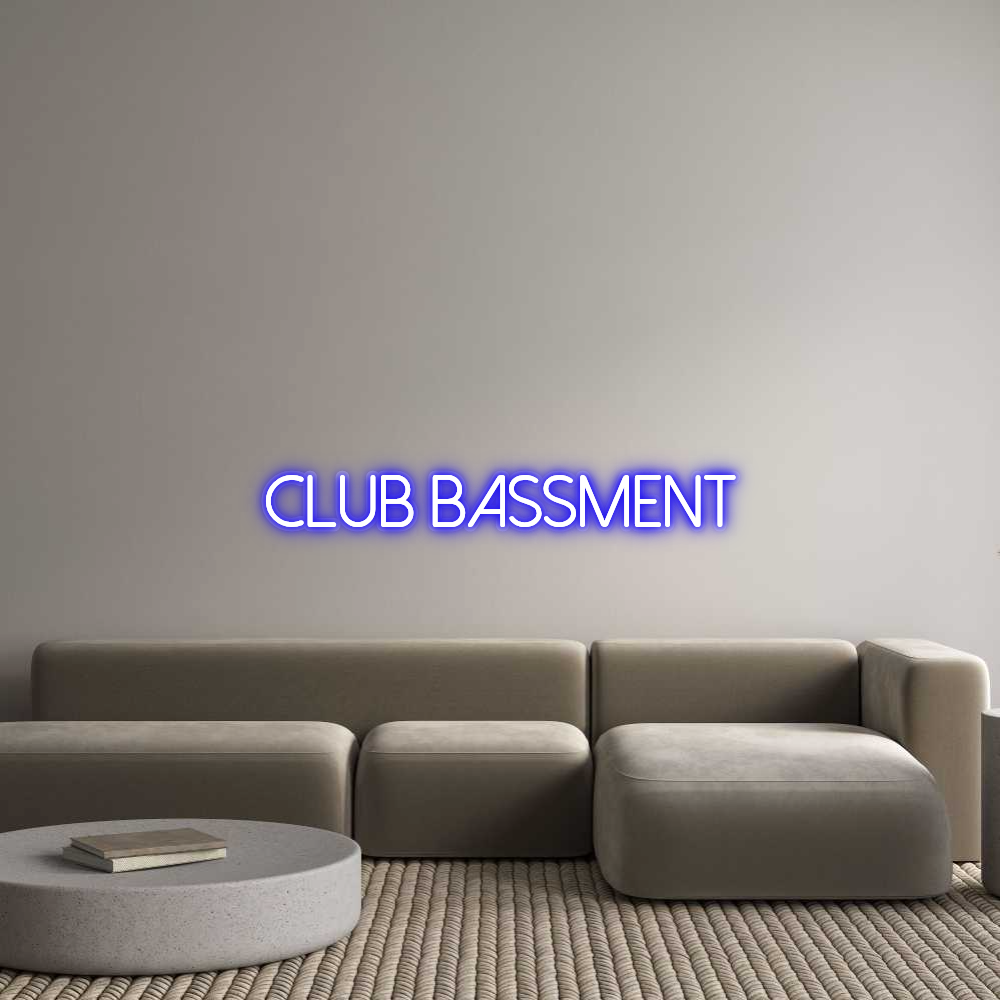 Custom Neon: CLUB BASSMENT