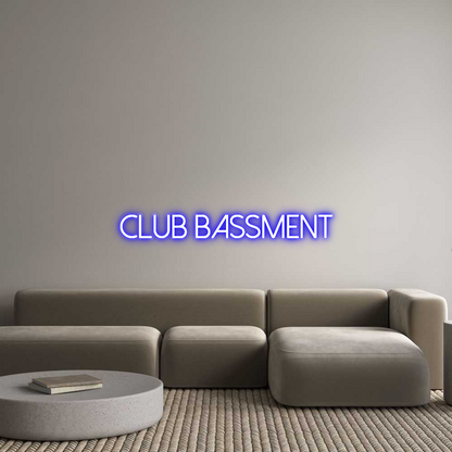 Custom Neon: CLUB BASSMENT