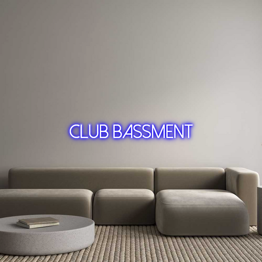 Custom Neon: CLUB BASSMENT