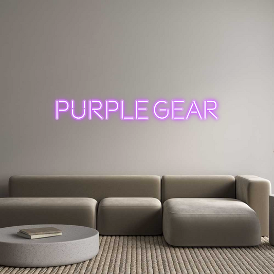 Custom Neon: PURPLE GEAR