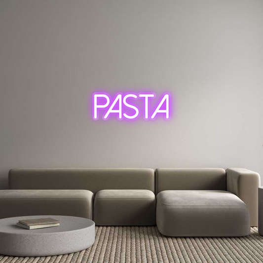 Custom Neon: pasta