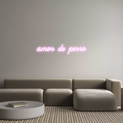 Custom Neon: amor de perro