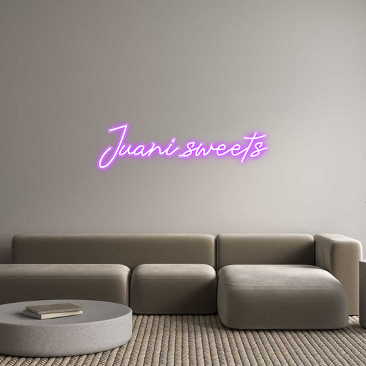 Custom Neon: Juani.sweets