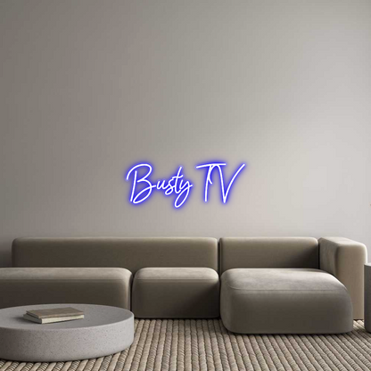 Custom Neon: Busty TV