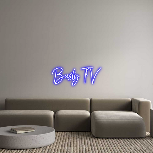 Custom Neon: Busty TV