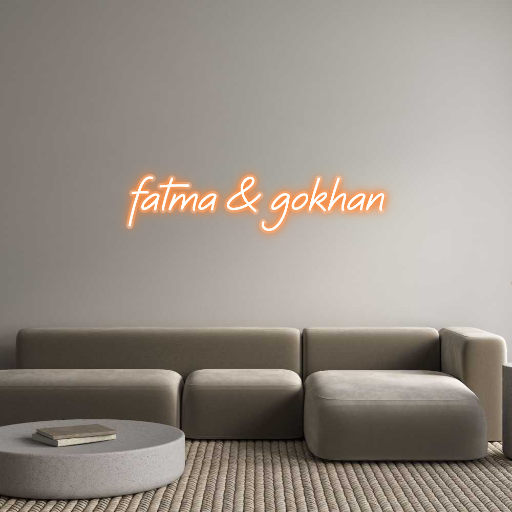 Custom Neon: fatma & gokhan