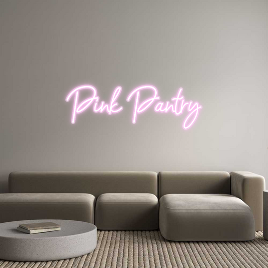 Custom Neon: Pink Pantry