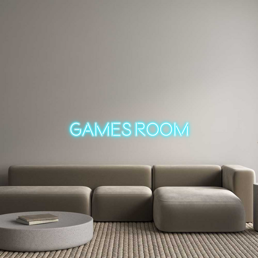 Custom Neon: Games room