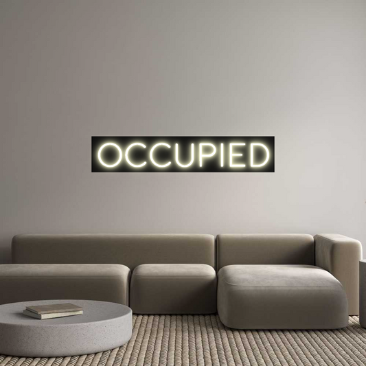 Custom Neon: occupied