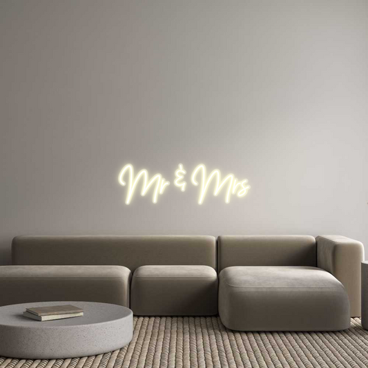 Custom Neon: Mr & Mrs
