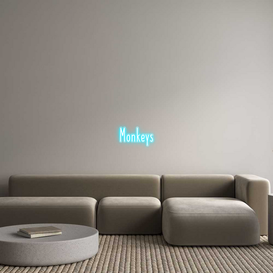 Custom Neon: Monkeys