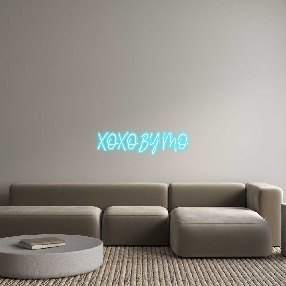 Custom Neon: XOXO BY MO