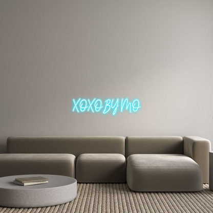 Custom Neon: XOXO BY MO