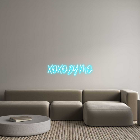 Custom Neon: XOXO BY MO