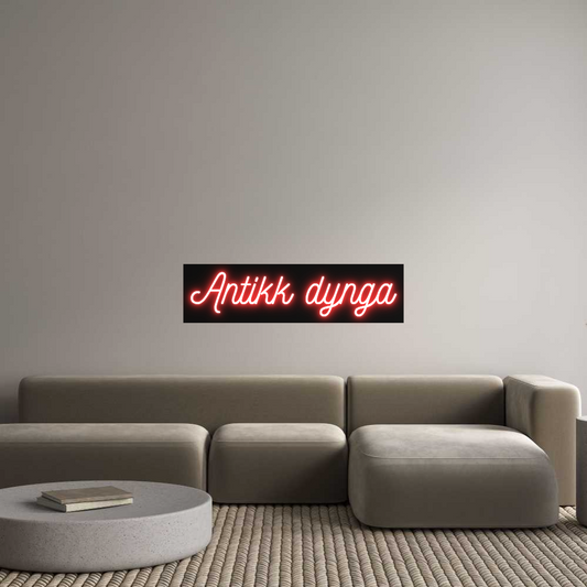Custom Neon: Antikk dynga