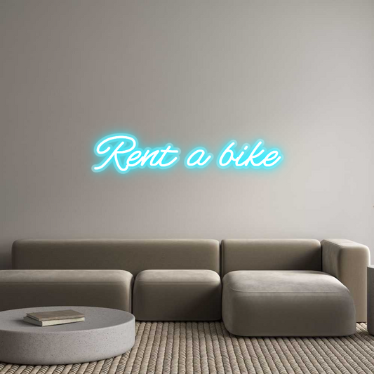 Custom Neon: Rent a bike