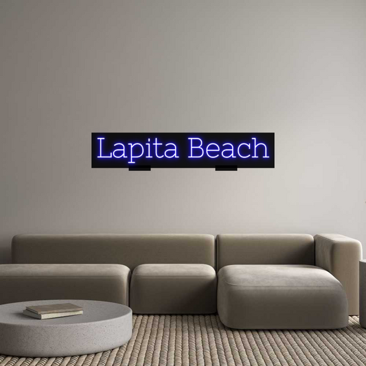 Custom Neon: Lapita Beach