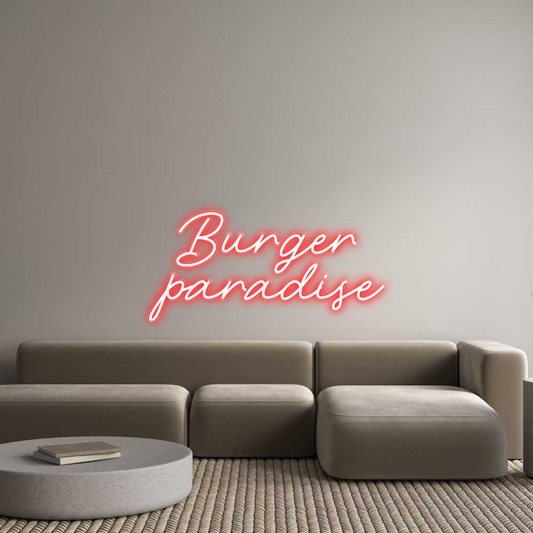 Custom Neon: Burger 
para...