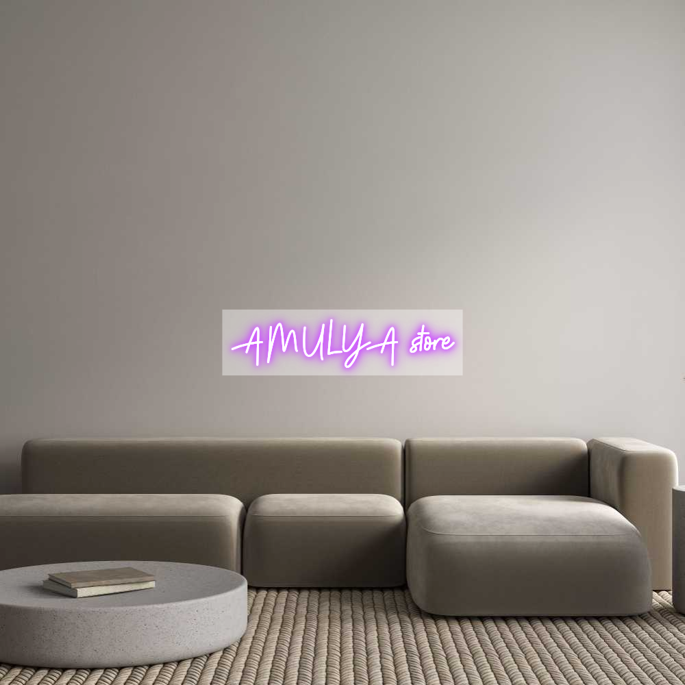 Custom Neon: AMULYA store