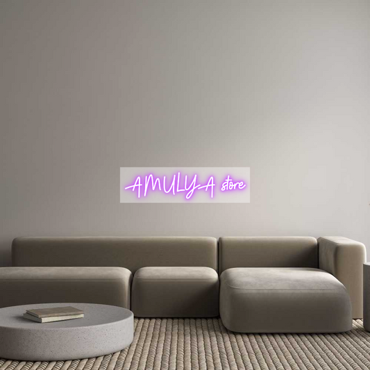 Custom Neon: AMULYA store