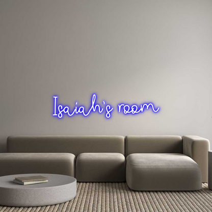 Custom Neon: Isaiah’s room