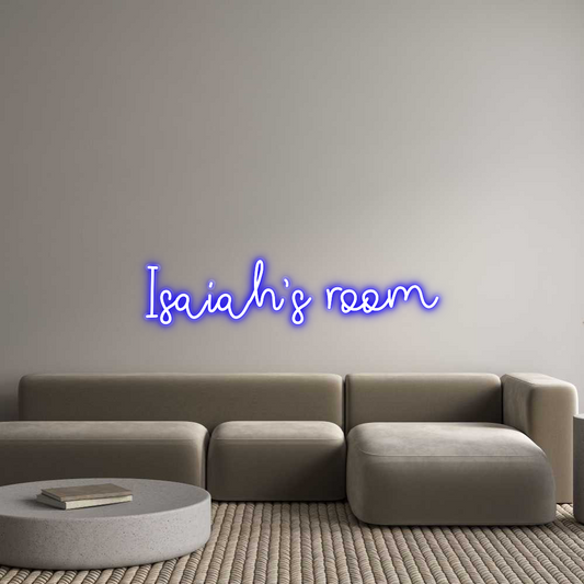Custom Neon: Isaiah’s room