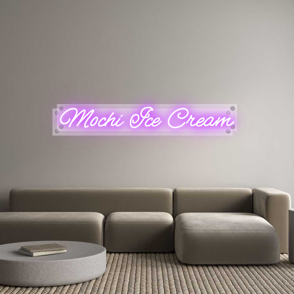 Custom Neon: Mochi Ice Cream