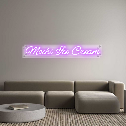 Custom Neon: Mochi Ice Cream