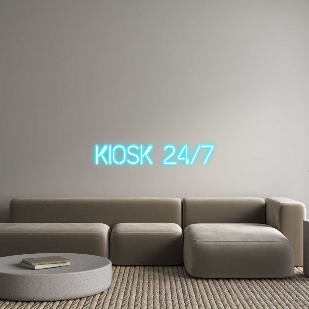 Custom Neon: Kiosk 24/7