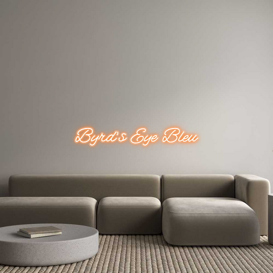 Custom Neon: Byrd's Eye Bleu