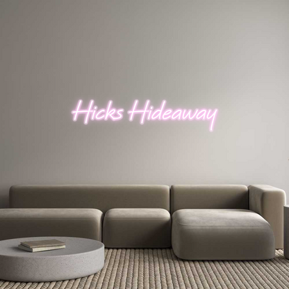 Custom Neon: Hicks Hideaway