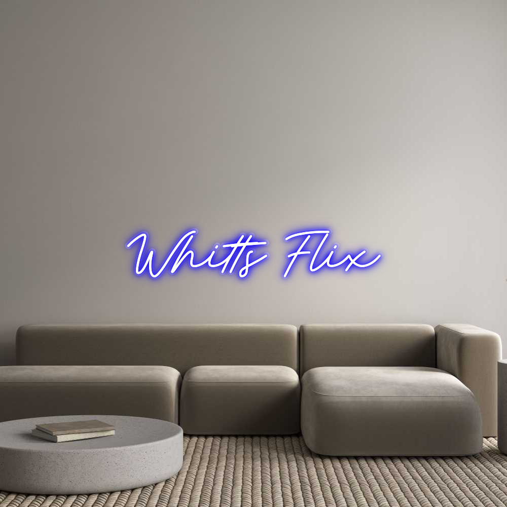 Custom Neon: Whitts Flix