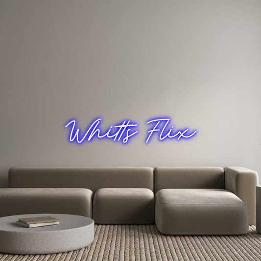 Custom Neon: Whitts Flix