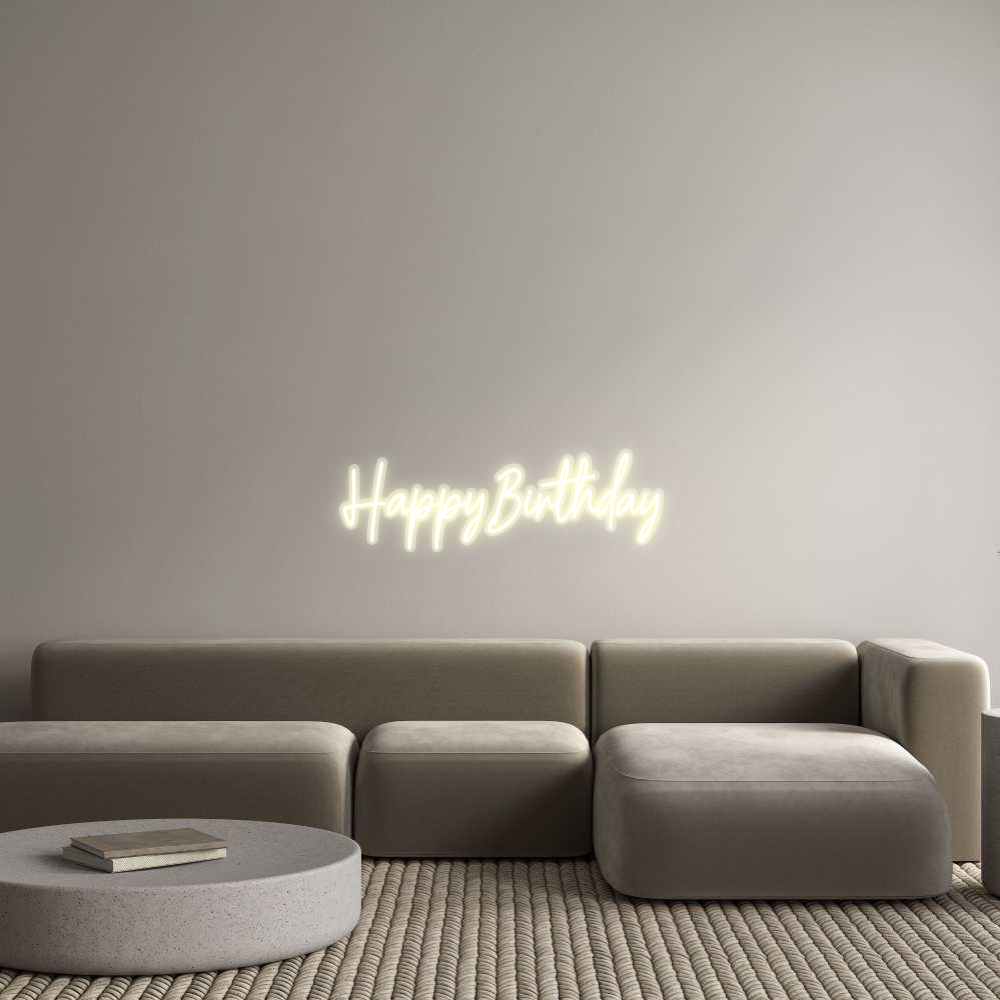 Custom Neon: Happy Birthday