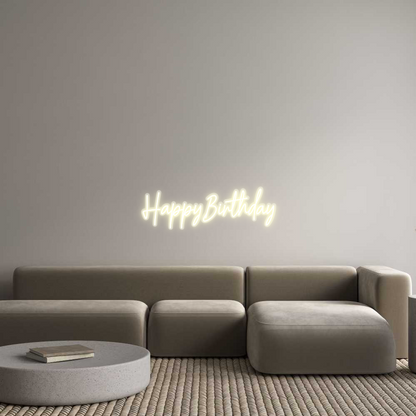 Custom Neon: Happy Birthday