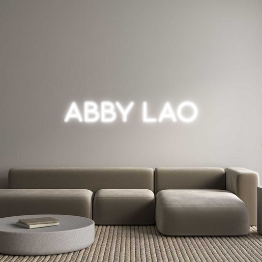 Custom Neon: Abby Lao