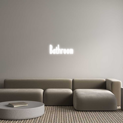 Custom Neon: Bathroom