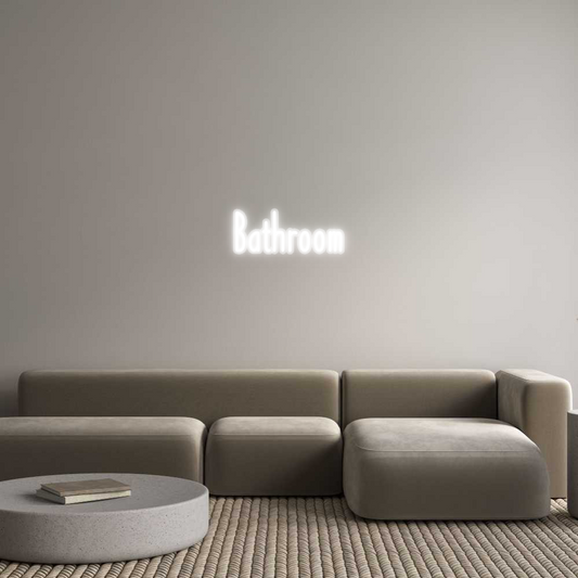 Custom Neon: Bathroom