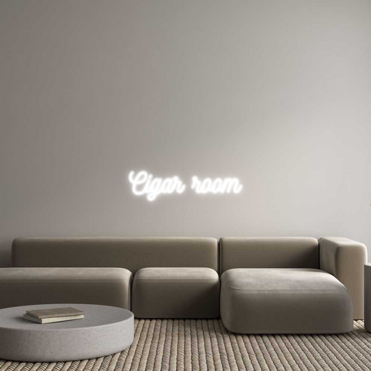 Custom Neon: Cigar room