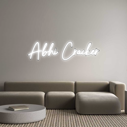 Custom Neon: Abhi Cracker