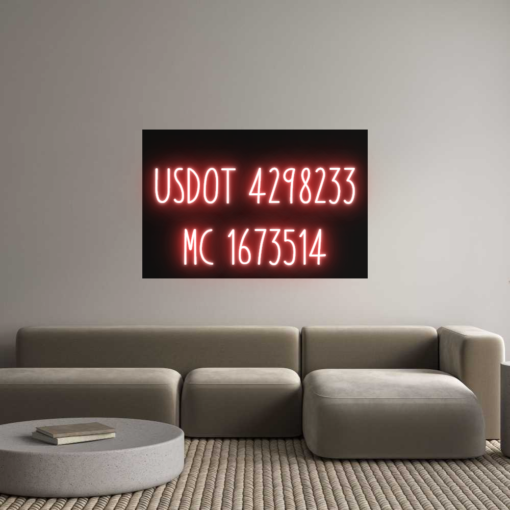 Custom Neon: 
USDOT 42982...