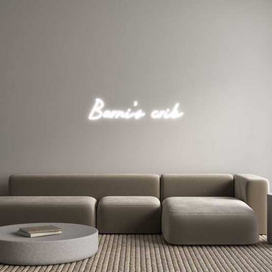 Custom Neon: Barni's crib