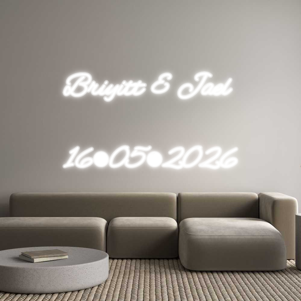 Custom Neon: Briyitt & Jae...