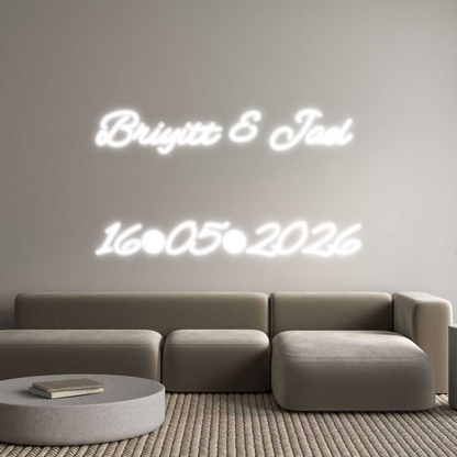 Custom Neon: Briyitt & Jae...
