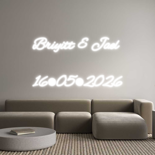 Custom Neon: Briyitt & Jae...