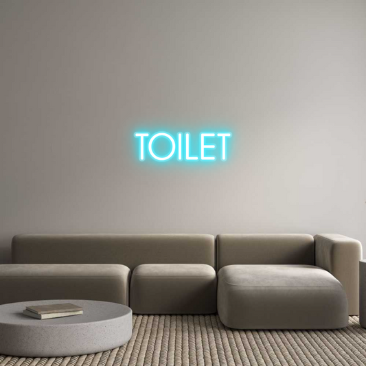 Custom Neon: TOILET